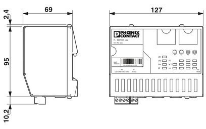 Phoenix Contact FL SWITCH IRT 4TX Comutador Ethernet Industrial para Requisitos do Cliente