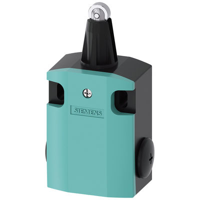 Interruptor de posição de metal industrial 3SE51220CD02 com pistão de rolos largos para automação