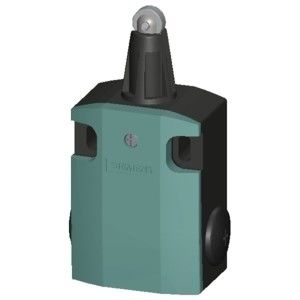 Interruptor de posição de metal industrial 3SE51220CD02 com pistão de rolos largos para automação