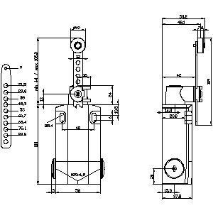 3SE5162-0CH60-1AJ0 Interruptor de posição de alavanca de rotação de peças metálicas XL para automação industrial