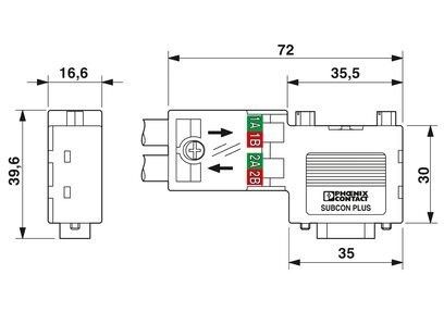 Contacto Phoenix SUBCON-PLUS-PROFIB/90/SC Peças sobressalentes de automação para operações suaves
