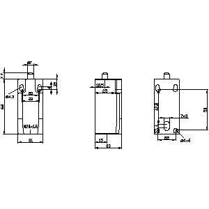 Interruptor de posição de plástico 31 mm M20x1.5 sem pistão LED para aplicações industriais