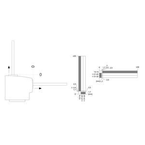 Interruptor de posição de plástico do atuador separado 3SE5232-0QV40 para aplicações industriais