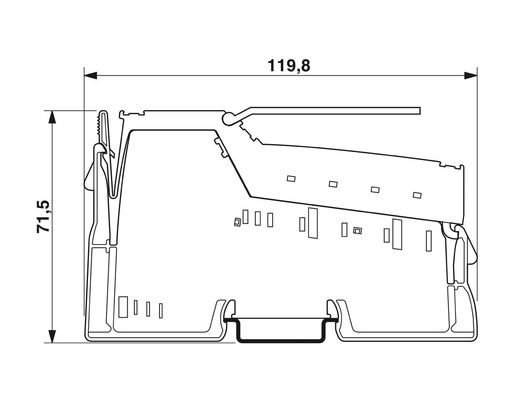 IP20 Nível de proteção 2985631 IB IL 24 PSDO 8-PAC