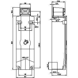 FKV Auxiliary Release At The Front Position Switch M20 X 1 5 Plástico 3SE5322-0SD21