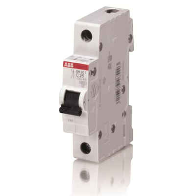 SH201-C8NA Interruptor de circuito em miniatura 1 NP C 8 A Utilização versátil Opções personalizáveis