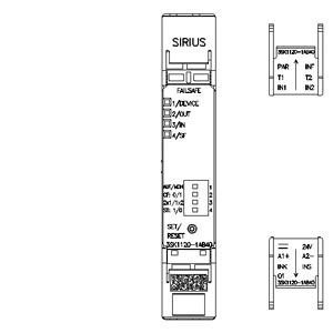 3SK1120-1AB40 Relais de segurança 3SK1 Terminal de parafuso da unidade básica 24V DC 3 Circuitos habilitantes