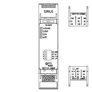 3SK1 Relais de segurança da unidade básica 3SK1121-2AB40 3 Circuitos habilitantes Terminal carregado de mola