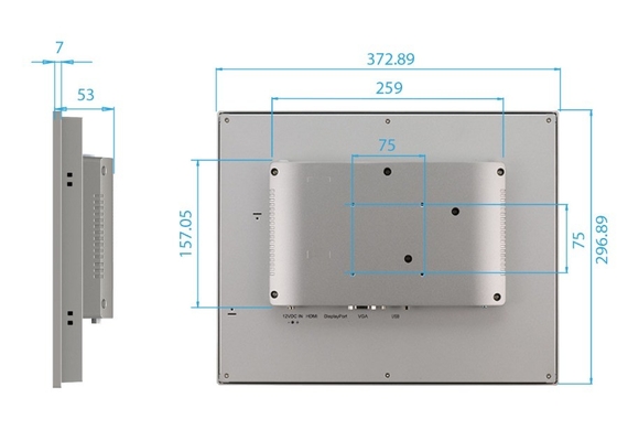 Advantech FPM-215-R8AE ecrã sensível ao toque com outra interface de comunicação pronto para envio