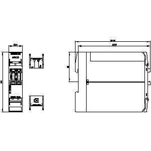 SIRIUS 3SK2 PROFINET Relais de segurança Unidade básica com largura do terminal com molas 22 5 mm