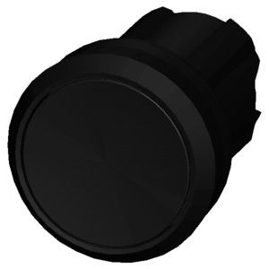 Botão plano preto de plástico 3SU1000-0AB10-0AA0 SIRIUS ACT Botão com desligado