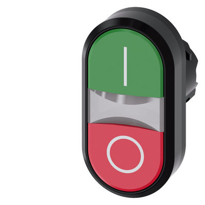 3SU1000-3AB42-0AK0 SIRIUS ACT Duplo Botão Plástico Desligado Fluxo Momentâneo Verde/Vermelho