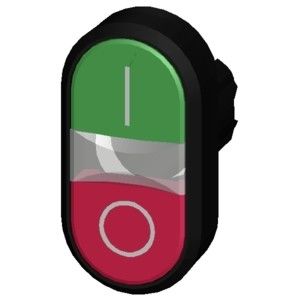 3SU1000-3AB42-0AK0 SIRIUS ACT Duplo Botão Plástico Desligado Fluxo Momentâneo Verde/Vermelho