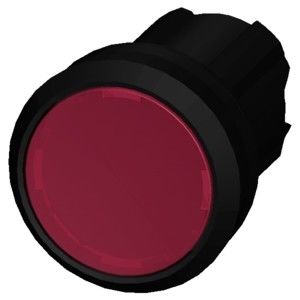 Botão vermelho aceso 3SU1001-0AB20-0AA0 SIRIUS ACT Botão de pressão Material plástico