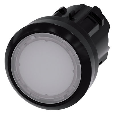 3SU1001-0AB60-0AA0 SIRIUS ACT Botão com luz branca Botão plano de plástico branco