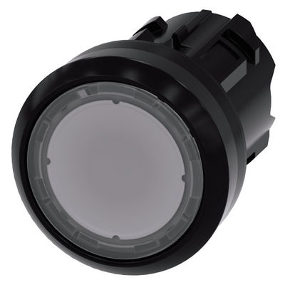 3SU1001-0AB70-0AA0 SIRIUS ACT Botão de pressão com botão plano iluminado Estilo plástico transparente