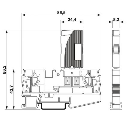 0712217 TCP 2A Dispositivos térmicos magnéticos Interruptores para 250 V AC / 65 V DC