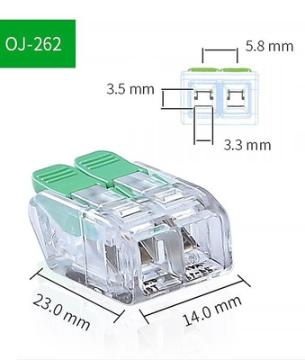 Conector terminal de fio rápido de 3 polos com certificação UL CE para fiação elétrica segura