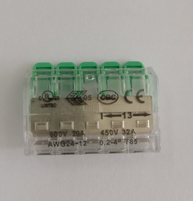 Conector terminal de fio rápido de 3 polos com certificação UL CE para fiação elétrica segura