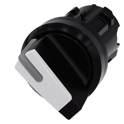 PLC 3SU1002-2BF60-0AA0 Manutenção de manobra curta de plástico 2 posições Manutenção de interruptor de seleção SIRIUS ACT branco