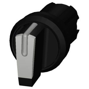 3SU1002-2BM60-0AA0 SIRIUS ACT Selector Switch 3 posições Branco para controlo de máquinas