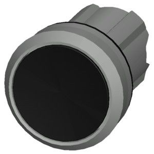PLC 3SU1050-0AB10-0AA0 Metal Brilhante Desligado Flat Button Preto SIRIUS ACT Pushbutton