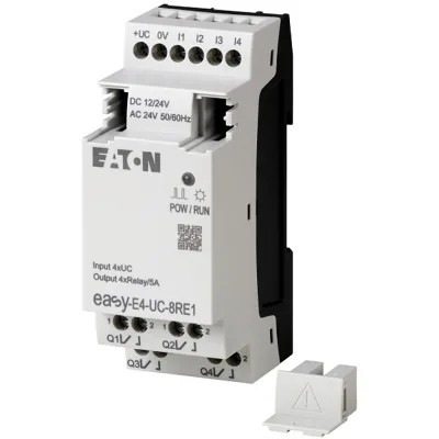 24V DC DI/O Control Fonte de alimentação Controle de relés 8DI8DO Terminal de parafuso EASY-E4-DC-16TE1