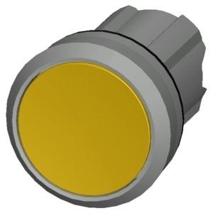PLC 3SU1050-0AB30-0AA0 Botão plano brilhante não iluminado de metal amarelo Botão SIRIUS ACT