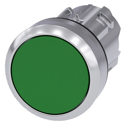 Botão plano verde não iluminado PLC 3SU1050-0AB40-0AA0 Botão metálico brilhante SIRIUS ACT
