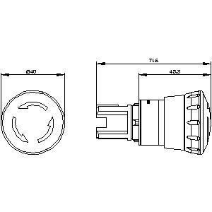 3SU1050-1HB20-0AA0 SIRIUS ACT Push Trigger Action Mushroom Push Button para paragem de emergência