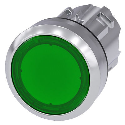3SU1051-0AB40-0AA0 Metal Brilhante Iluminado Flat Button Verde SIRIUS ACT Pushbutton