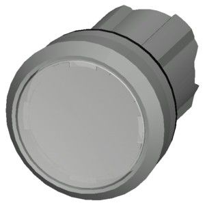 3SU1051-0AB60-0AA0 SIRIUS ACT Botão de pressão com botão plano de metal brilhante iluminado em branco