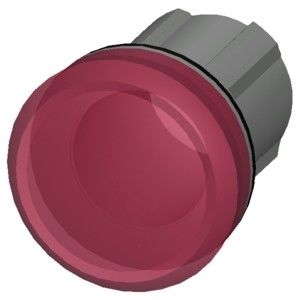 PLC 3SU1051-6AA20-0AA0 Lente lisa e brilhante de metal vermelho SIRIUS ACT Luz piloto para controle