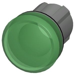 3SU1051-6AA40-0AA0 Lente lisa e brilhante de metal Verde SIRIUS ACT Luz piloto para operação