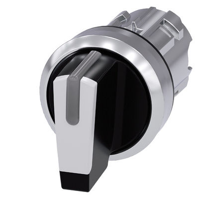 Metal Brilhante Mão Curta 3 Posições Seletor Branco Switch 3SU1052-2BL60-0AA0 SIRIUS ACT