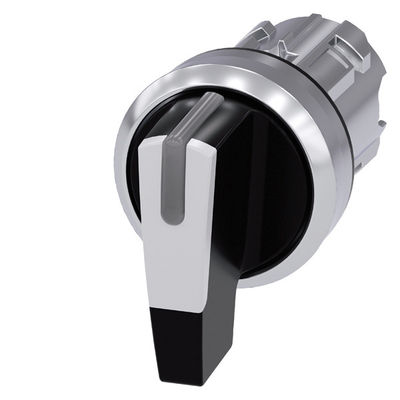 3SU1052-2CM60-0AA0 Metal Brilhante Manôvel Longo 3 Posições Branco SIRIUS ACT Selector Switch