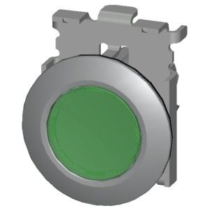 3SU1061-0JB20-0AA0 Verde SIRIUS ACT Pushbutton Metal Matt Iluminado