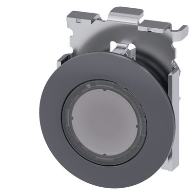 Metal Matt iluminado Flat Button And Bezel Clear SIRIUS ACT Pushbutton Recessed Mounting