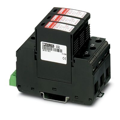 VAL-MS-T1/T2 335/12.5/3 0-FM Classe 1/2 Protetor contra raios/alterações de tensão para 5V-250V AC 4 Pole