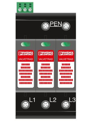 VAL-MS-T1/T2 335/12.5/3 0-FM Classe 1/2 Protetor contra raios/alterações de tensão para 5V-250V AC 4 Pole