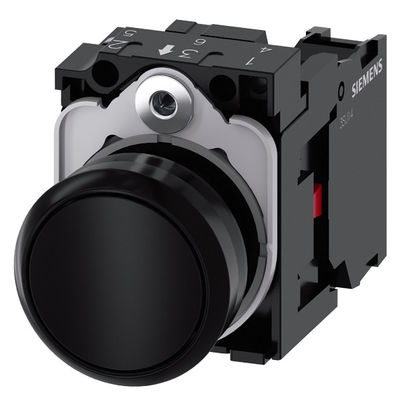 Botão plano sem luz com terminal de parafuso PLC 3SU1100-0AB10-1CA0 Botão momentâneo de plástico