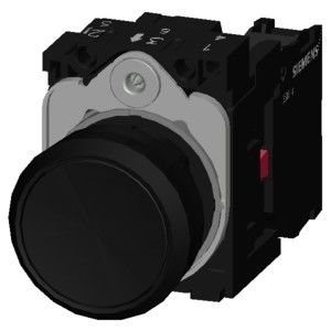 Botão plano sem luz com terminal de parafuso PLC 3SU1100-0AB10-1CA0 Botão momentâneo de plástico