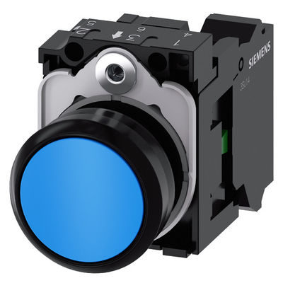 Botão plano de plástico azul 3SU1100-0AB50-3BA0 Botão de pressão SIRIUS ACT