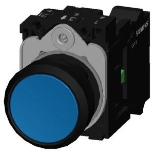 Botão plano de plástico azul 3SU1100-0AB50-3BA0 Botão de pressão SIRIUS ACT