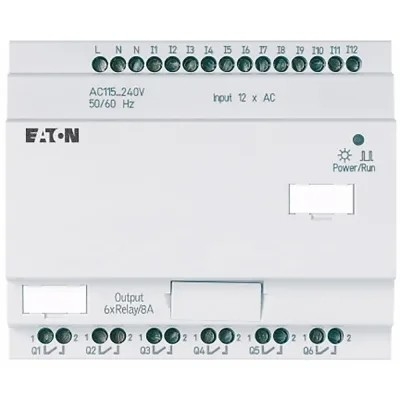 Modulo DI/O EASY-E4-AC-8RE1 4DI4RO com terminal de parafuso de fonte de alimentação AC/DC de 100-240 V