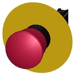 SIRIUS ACT Unidade completa Pulsão de parada de emergência Torcer para liberar PLC 3SU1100-1HB20-1CF0