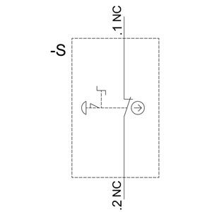 3SU1100-1HB20-1CG0 Paragem de Emergência Ação do gatilho de empurrão SIRIUS ACT Unidade completa Botão de empurrão de cogumelo