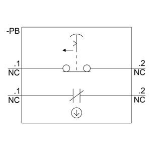 SIRIUS ACT Unidade completa botão de fungo para 3SU1100-1HB20-1PG0 Paragem de emergência