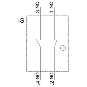 Interruptor de seleção de manobras curtas de plástico 3SU1100-2BF60-1MA0 para 2 posições no SIRIUS ACT