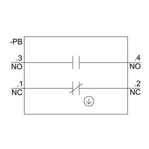 Interruptor de seleção de manobras curtas de plástico 3SU1100-2BF60-1MA0 para 2 posições no SIRIUS ACT
